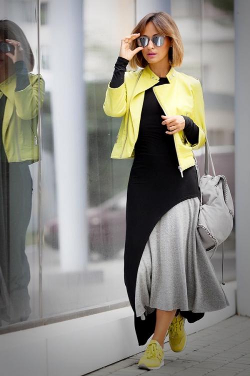 Спортивный стиль одежды женский. Характерные материалы и цвета одежды спорт-шик