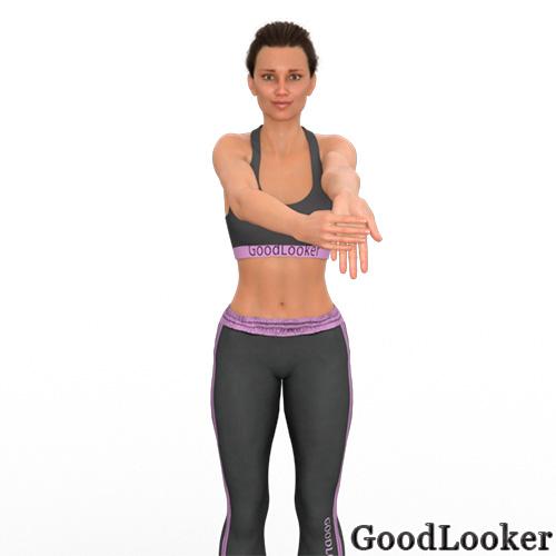 Какие упражнения растяжки можно выполнить дома, не прибегая к помощи тренера или физиотерапевта. Растяжка после тренировки стоя (вариант №1)